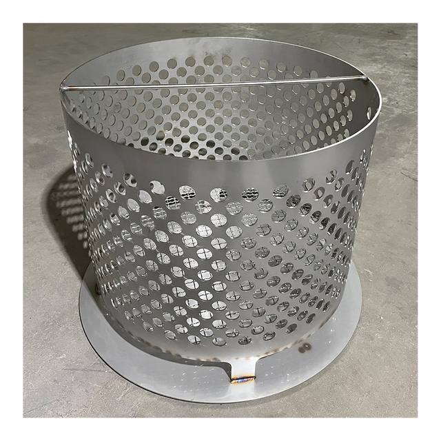 Oem BBQ Bucket Sheet Metal Laser Cutting Punching Bend Welding Fabrication