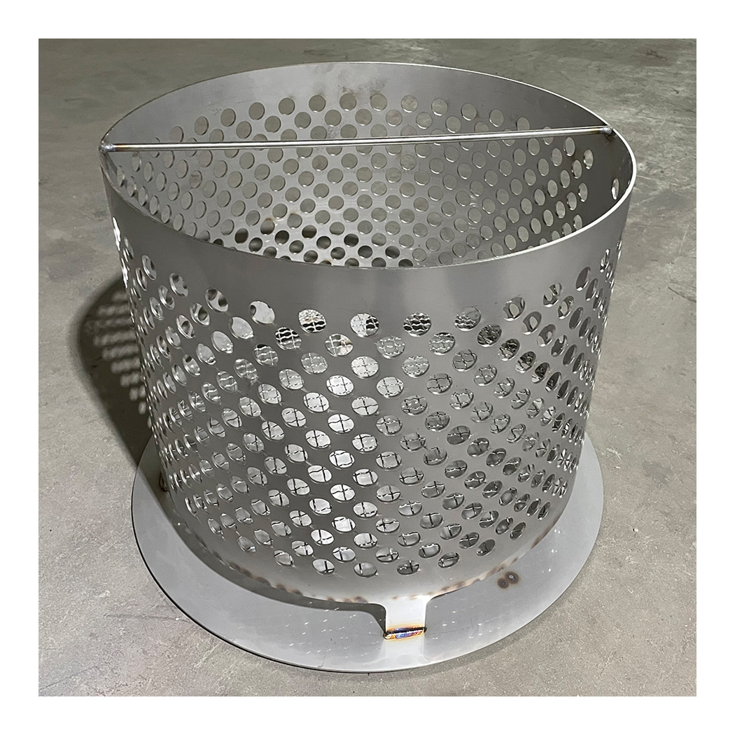 Oem BBQ Bucket Sheet Metal Laser Cutting Punching Bend Welding Fabrication